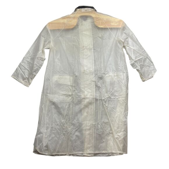 Vintage Richards Large‎ Rain Coat w/Bonnet Vented Arms Covered Buttons Pockets - Picture 6 of 7